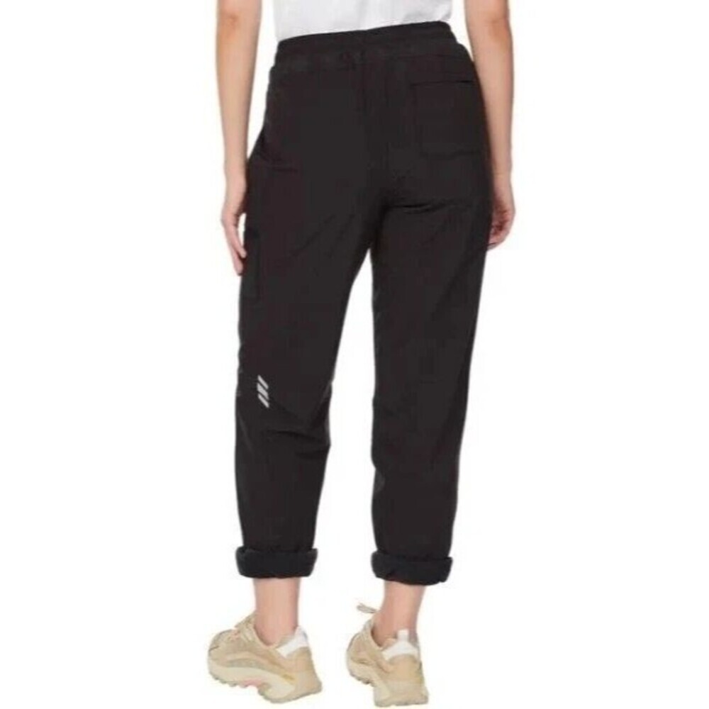 Merrell Womens Lined Jogger Pants Large Black Outdoor Fleece Comfort Fit Hiking - Picture 3 of 4